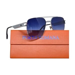 Stylish PORTA ROMANA Blue and Silver Sunglasses